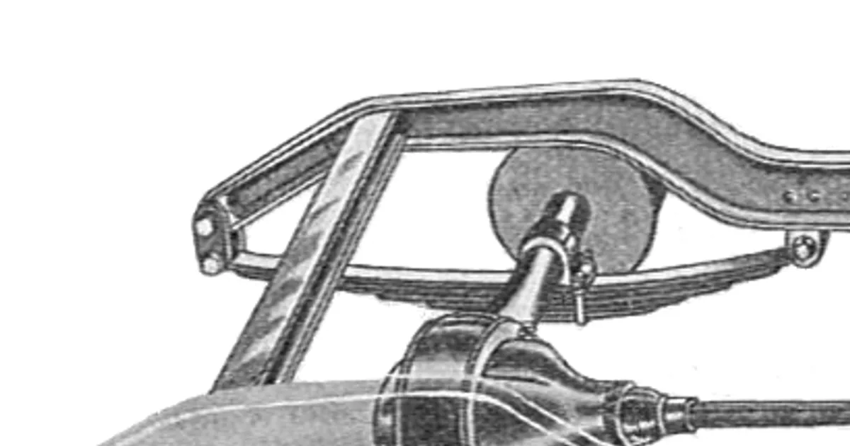 Classic car axle suspension assembly