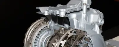 An automatic gearbox on display