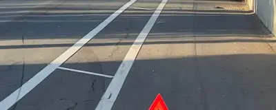 A car stopped at the roadside