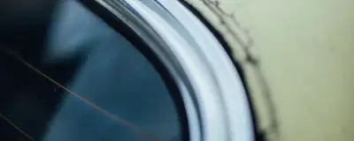 Peeling paint on an old car
