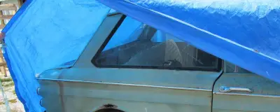 A car under a cover