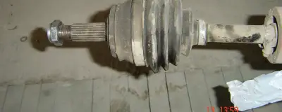 A driveshaft with a CV joint