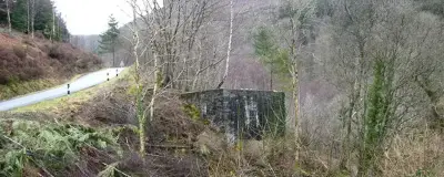 A hairpin bend on a mountain road