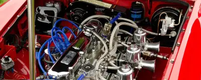 A car engine bay