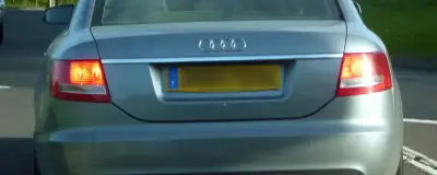 A car tailpipe