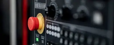 Panel with buttons and switches