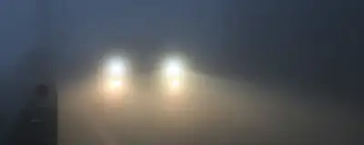 Headlights in fog