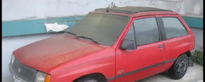 A car in long-term parking