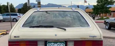 The tailgate of an estate car