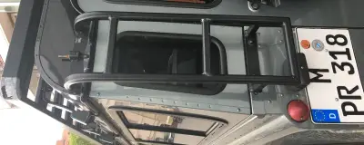 A roof rack on a vehicle
