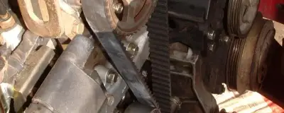 Timing belt RB30E engine close-up