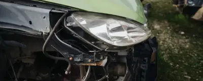 Close-up of a car component