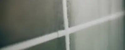 Condensation on glass