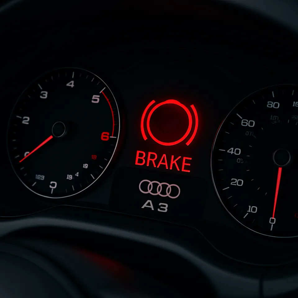 Audi A3 brake warning hero