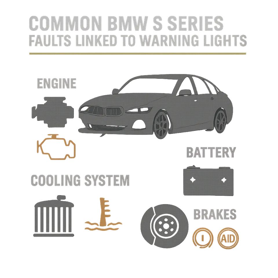 Common BMW 5 Series Faults Linked to Warning Lights