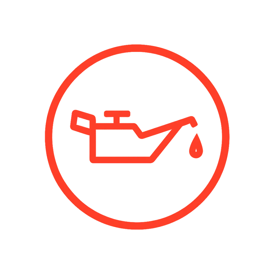 Oil pressure warning light