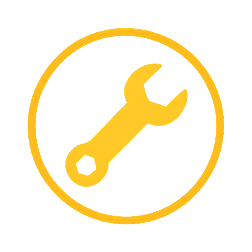 Spanner (maintenance) warning light
