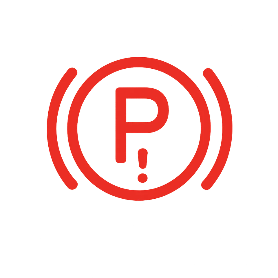 Electric parking brake warning light