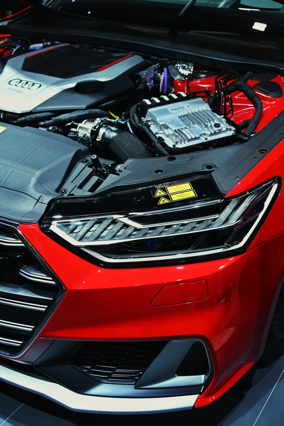 Car at a service station during OBD-II diagnostics
