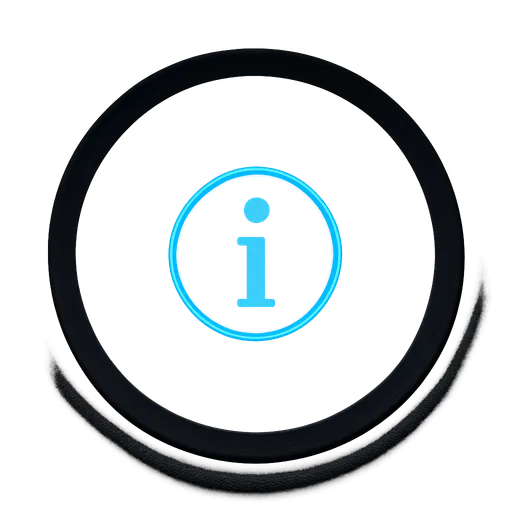 Blue information indicator