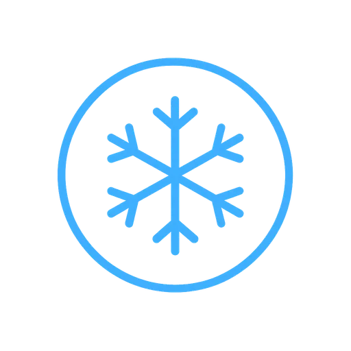 Tesla snowflake/battery cold icon